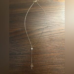 3/$10 Silver Cross Pendant Necklace